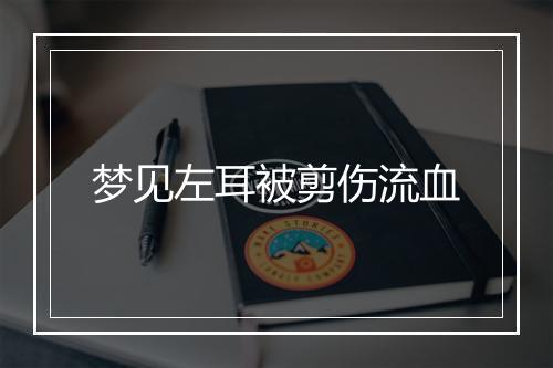 梦见左耳被剪伤流血