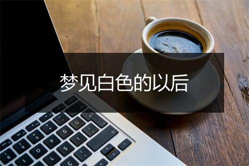 梦见白色的以后