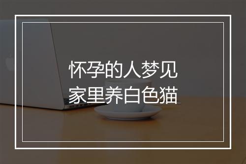 怀孕的人梦见家里养白色猫