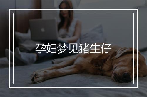 孕妇梦见猪生仔