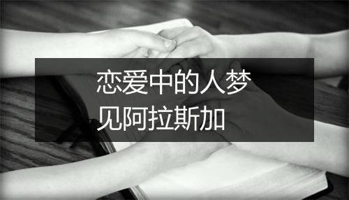 恋爱中的人梦见阿拉斯加