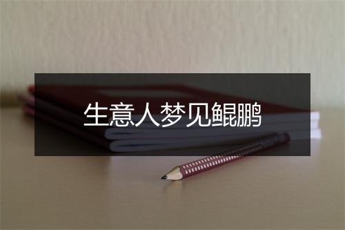 生意人梦见鲲鹏