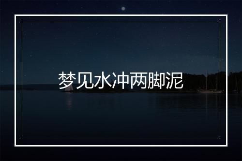 梦见水冲两脚泥