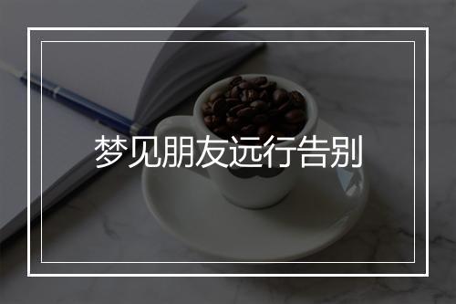 梦见朋友远行告别