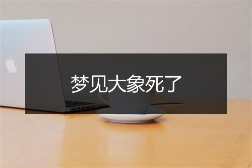 梦见大象死了