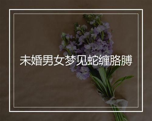 未婚男女梦见蛇缠胳膊