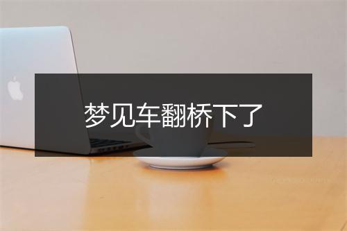 梦见车翻桥下了