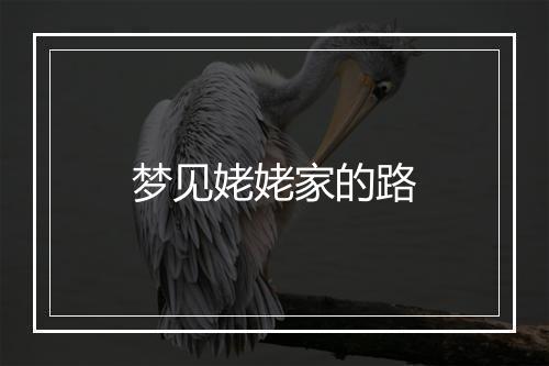 梦见姥姥家的路