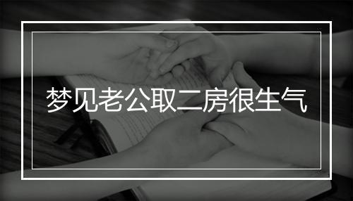 梦见老公取二房很生气