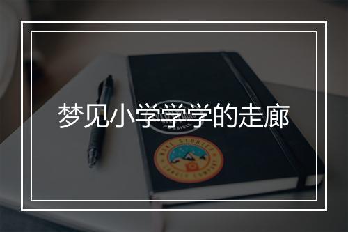 梦见小学学学的走廊