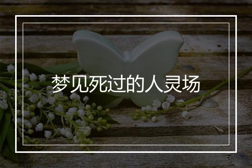 梦见死过的人灵场