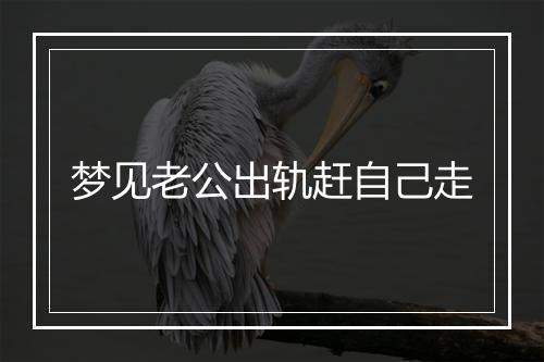 梦见老公出轨赶自己走