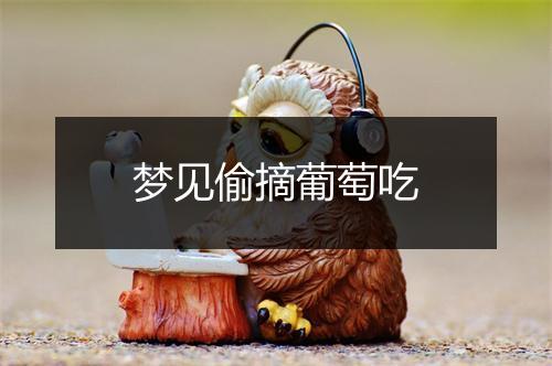 梦见偷摘葡萄吃