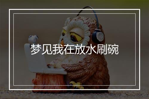 梦见我在放水刷碗