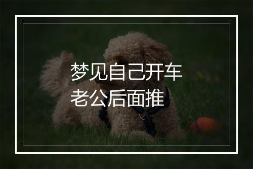 梦见自己开车老公后面推