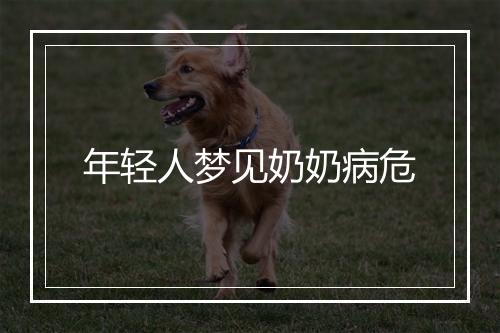 年轻人梦见奶奶病危