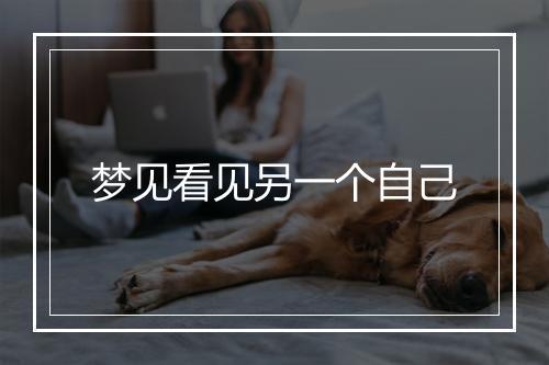 梦见看见另一个自己