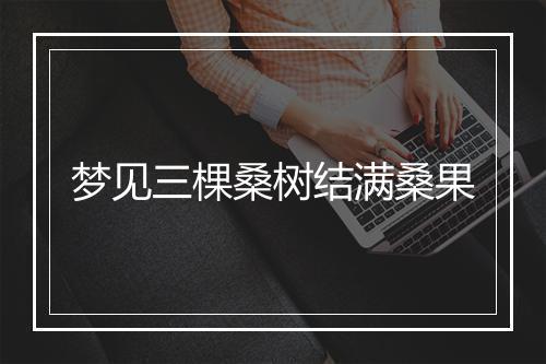 梦见三棵桑树结满桑果