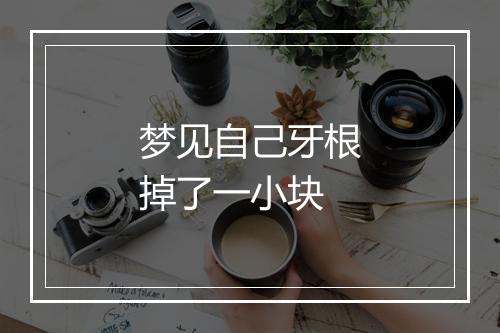 梦见自己牙根掉了一小块