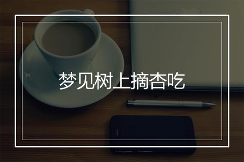 梦见树上摘杏吃