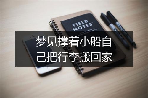 梦见撑着小船自己把行李搬回家