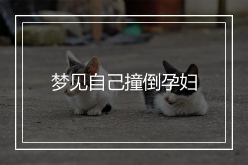 梦见自己撞倒孕妇