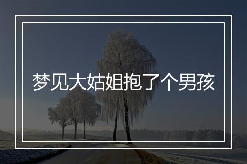 梦见大姑姐抱了个男孩