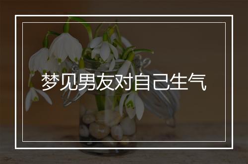 梦见男友对自己生气