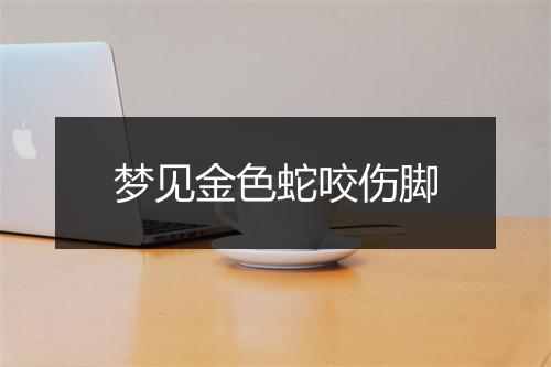 梦见金色蛇咬伤脚