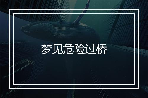 梦见危险过桥