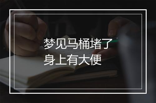 梦见马桶堵了身上有大便