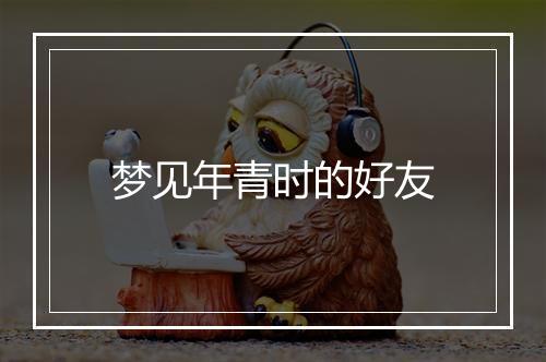 梦见年青时的好友