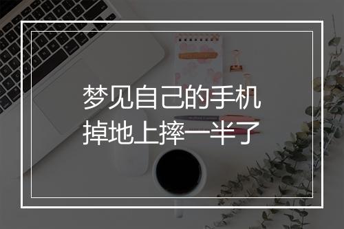 梦见自己的手机掉地上摔一半了