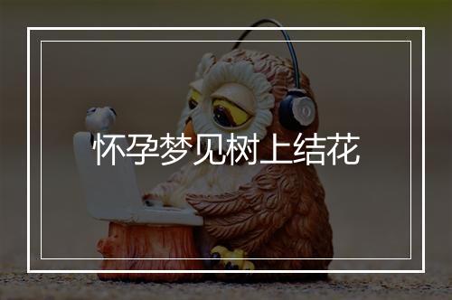 怀孕梦见树上结花