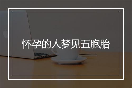 怀孕的人梦见五胞胎