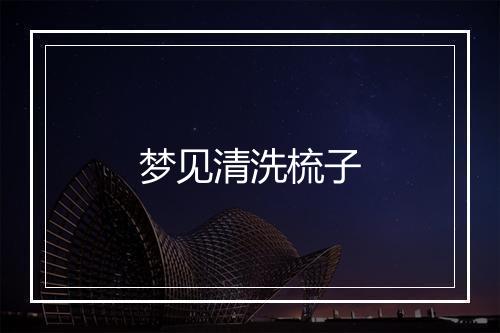 梦见清洗梳子