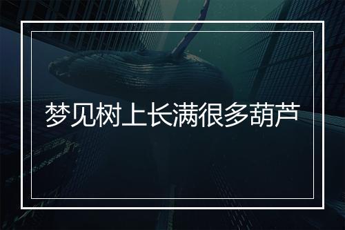 梦见树上长满很多葫芦