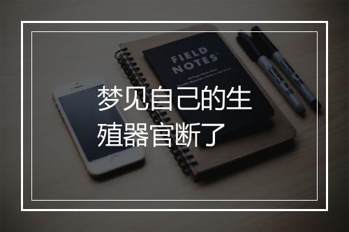 梦见自己的生殖器官断了