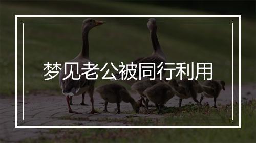 梦见老公被同行利用