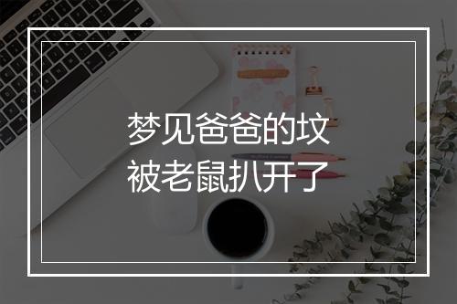 梦见爸爸的坟被老鼠扒开了