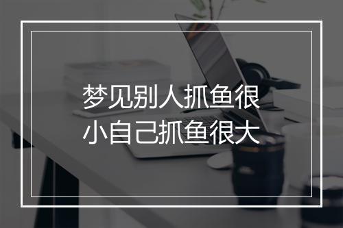 梦见别人抓鱼很小自己抓鱼很大