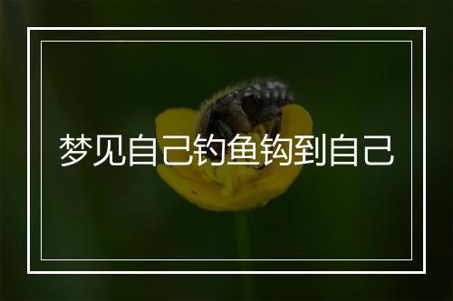 梦见自己钓鱼钩到自己