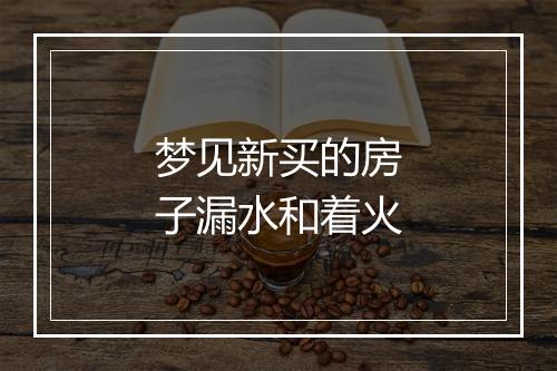 梦见新买的房子漏水和着火