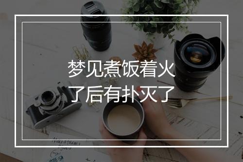 梦见煮饭着火了后有扑灭了