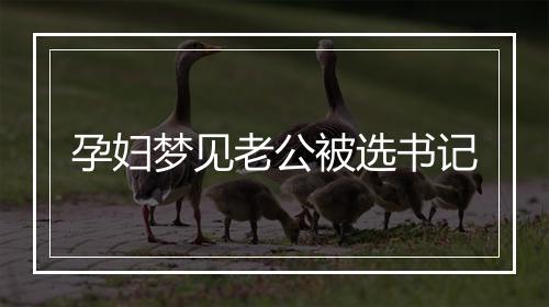 孕妇梦见老公被选书记