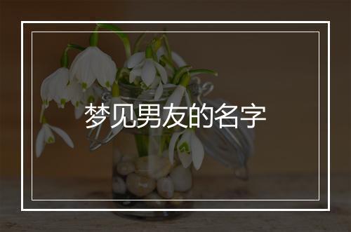 梦见男友的名字