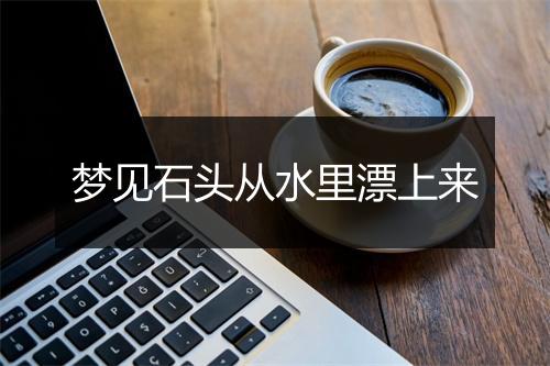 梦见石头从水里漂上来