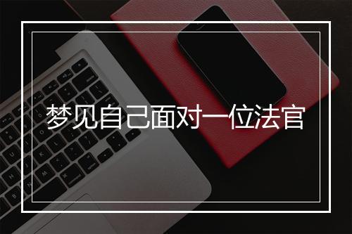 梦见自己面对一位法官