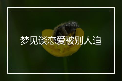 梦见谈恋爱被别人追