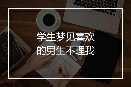 学生梦见喜欢的男生不理我